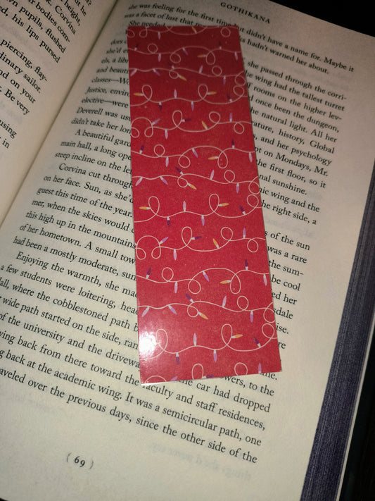 Christmas light bookmark